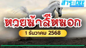 เลขเด็ดงวดนี้ 1/12/68 หวยม้าสีหมอกมาแรงทุกตัว ไม่ตามพลาดแน่นอน